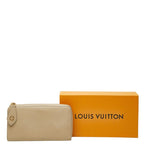 Louis Vuitton Portefeuille Comet Taurillon Zip Around Wallet Galet Gray Leather — view 8