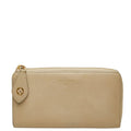 Louis Vuitton Portefeuille Comet Taurillon Zip Around Wallet Galet Gray Leather