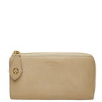 Louis Vuitton Portefeuille Comet Taurillon Zip Around Wallet Galet Gray Leather