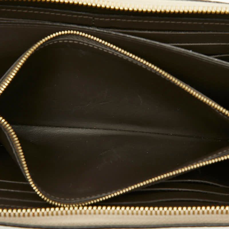 Louis Vuitton Portefeuille Comet Taurillon Zip Around Wallet Galet Gray Leather — view 7