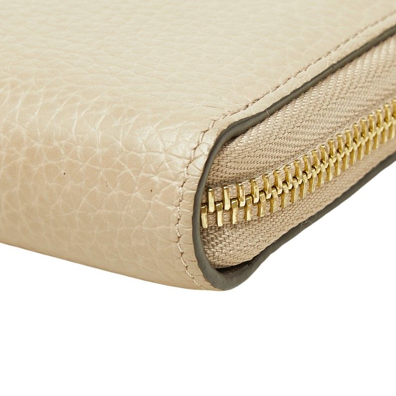 Louis Vuitton Portefeuille Comet Taurillon Zip Around Wallet Galet Gray Leather — view 4