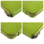 Hermes Azap Long Silk'in Wallet Green Blue Silver Veau Epsom — view 6