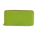 Hermes Azap Long Silk'in Wallet Green Blue Silver Veau Epsom