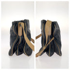 Loewe Anagram Shoulder Bag Black Brown Silver Leather — view 8