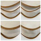 Celine Shoulder Bag Pochette White Brown Gold Leather — view 4