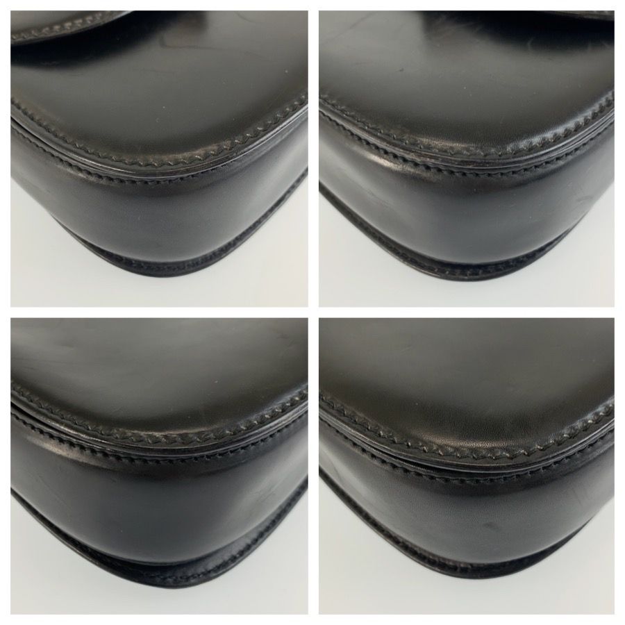 Gucci Bamboo Handbag 000 46 Black Gold Leather — view 4
