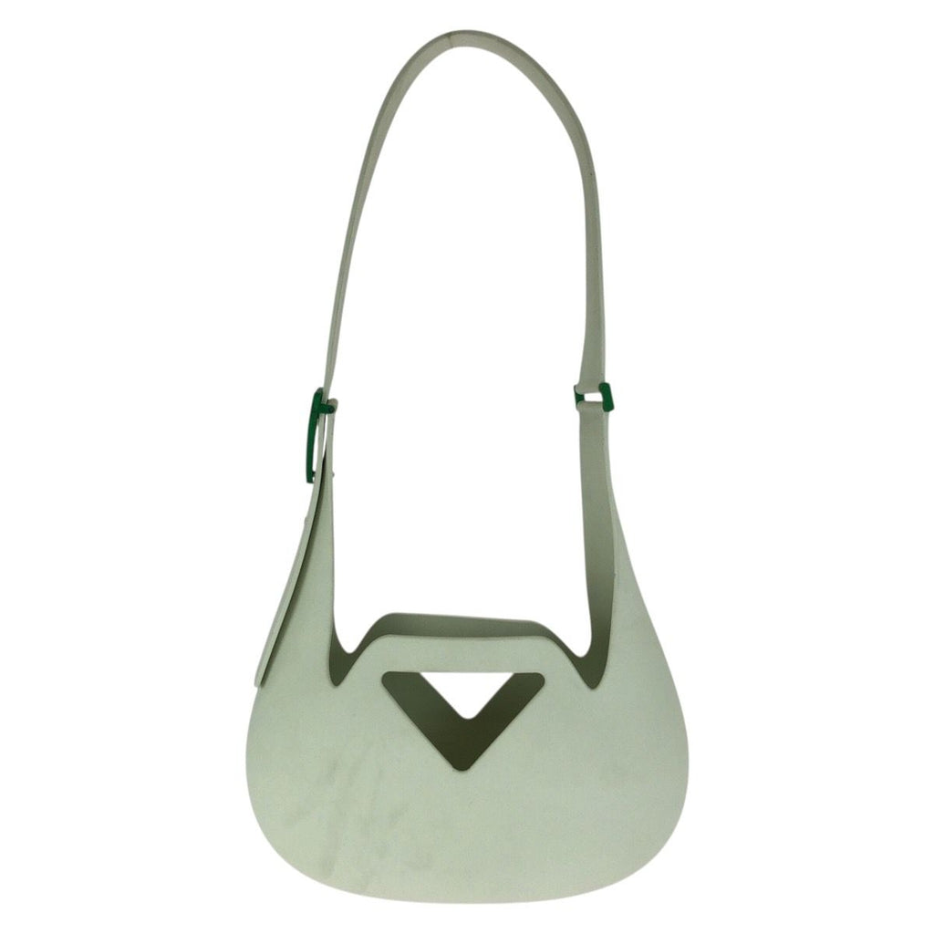 Bottega Veneta the Point Punch Shoulder Bag Green Rubber — view 2