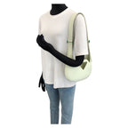 Bottega Veneta the Point Punch Shoulder Bag Green Rubber — view 7