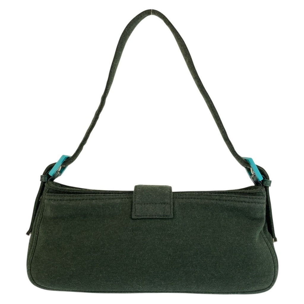 Fendi Mamma Bucket Shoulder Bag 09 Green Canvas — view 2