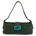 Fendi Mamma Bucket Shoulder Bag 09 Green Canvas