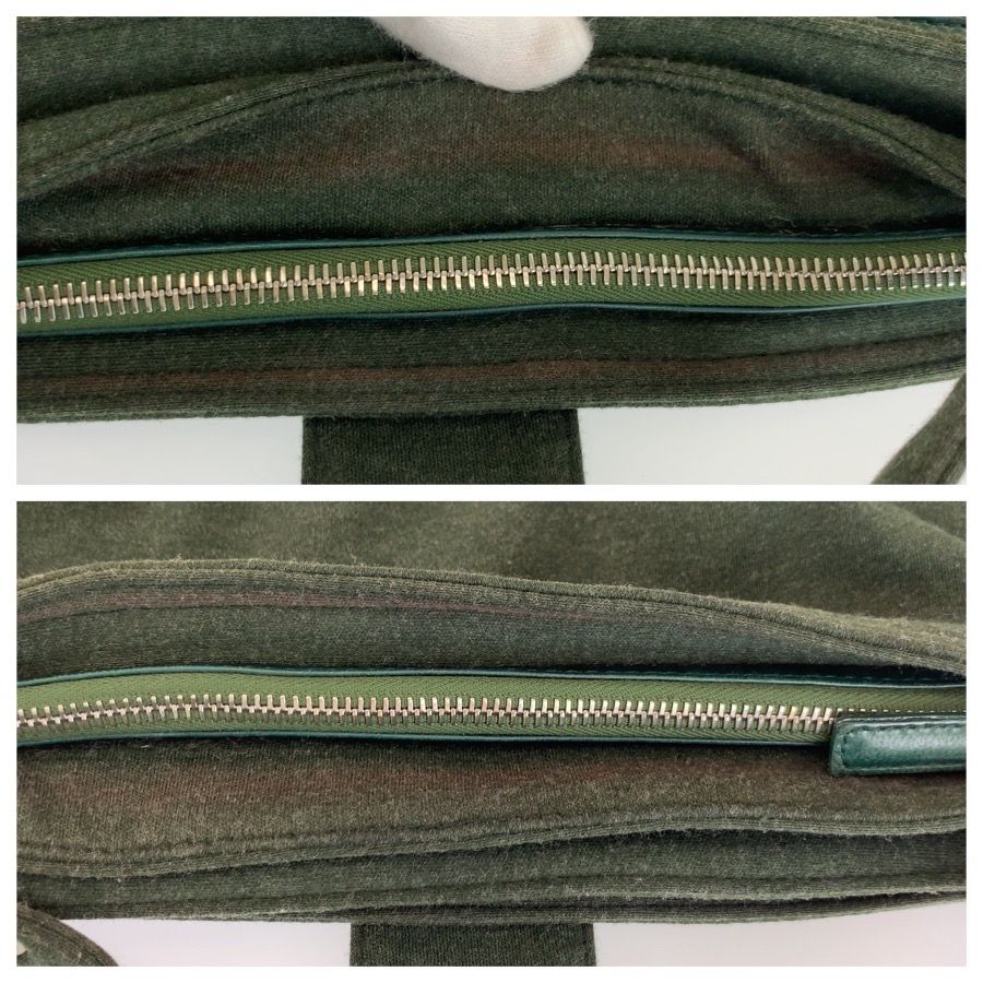 Fendi Mamma Bucket Shoulder Bag 09 Green Canvas — view 5