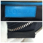 Loewe Anagram Shoulder Bag 2-Way Blue Silver Leather — view 4