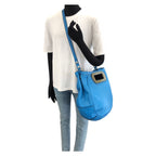 Loewe Anagram Shoulder Bag 2-Way Blue Silver Leather — view 7