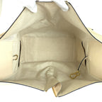 Loewe Hammock Handbag White Beige Gold Leather — view 8