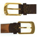 Louis Vuitton Monogram Ceinture Ellipse Belt Brown Gold — view 4