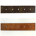 Louis Vuitton Monogram Ceinture Ellipse Belt Brown Gold — view 5