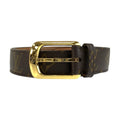 Louis Vuitton Monogram Ceinture Ellipse Belt Brown Gold
