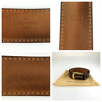 Louis Vuitton Monogram Ceinture Ellipse Belt Brown Gold — view 3