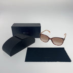 Prada Marble Pattern Sunglasses Pink Brown Acetate Eyewear — view 8