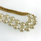 Chanel Long Necklace Gold Plated Faux Pearl — view 5