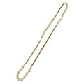 Chanel Long Necklace Gold Plated Faux Pearl