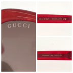 Gucci Interlocking G Sunglasses Red Gold Acetate Metal Eyewear — view 7