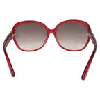 Gucci Interlocking G Sunglasses Red Gold Acetate Metal Eyewear — view 3
