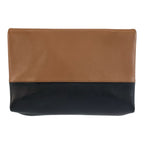 Celine All Soft Pouch Case Brown Black Leather — view 2