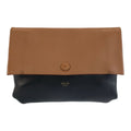 Celine All Soft Pouch Case Brown Black Leather