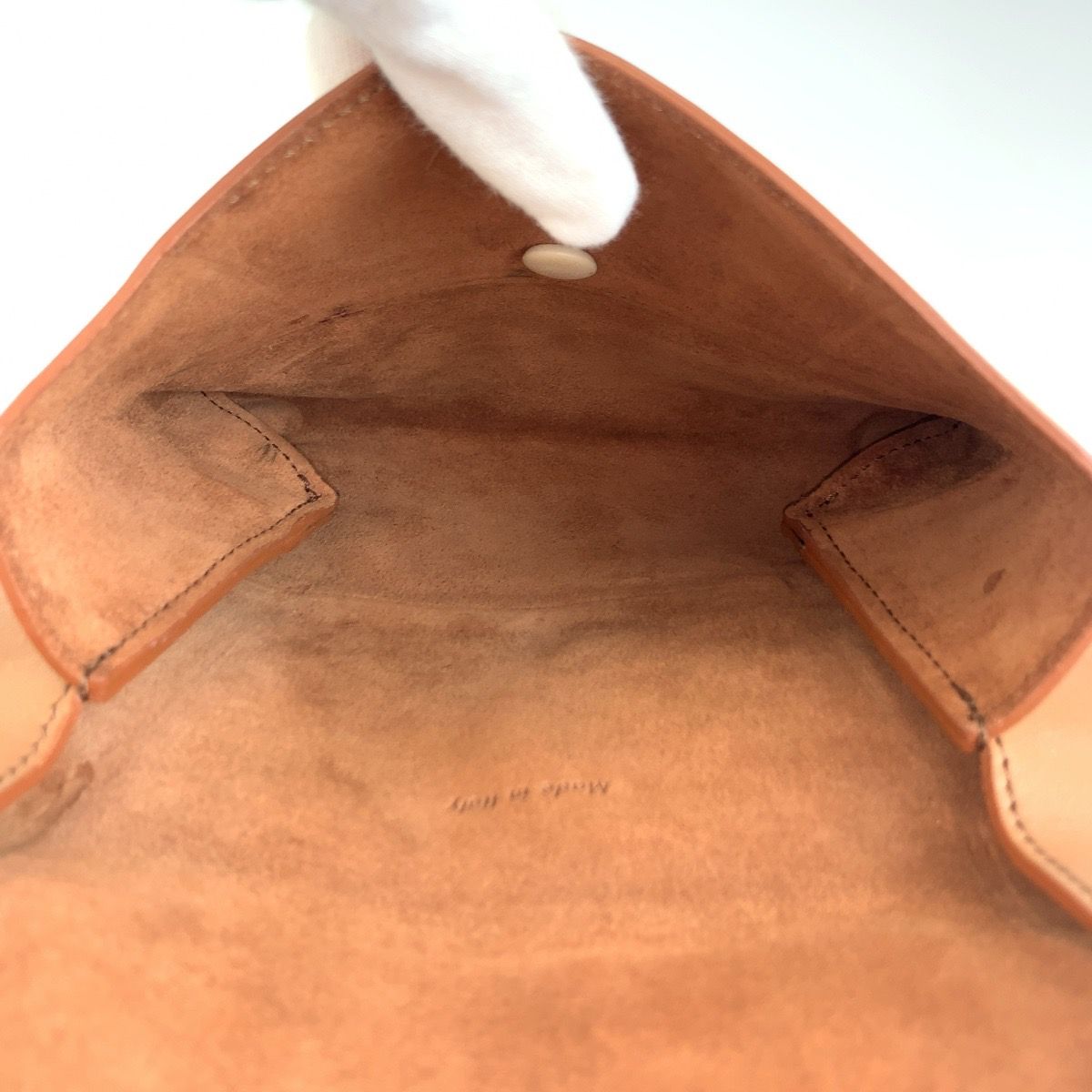 Celine All Soft Pouch Case Brown Black Leather — view 8