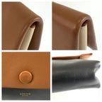 Celine All Soft Pouch Case Brown Black Leather — view 5