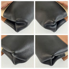 Celine All Soft Pouch Case Brown Black Leather — view 4