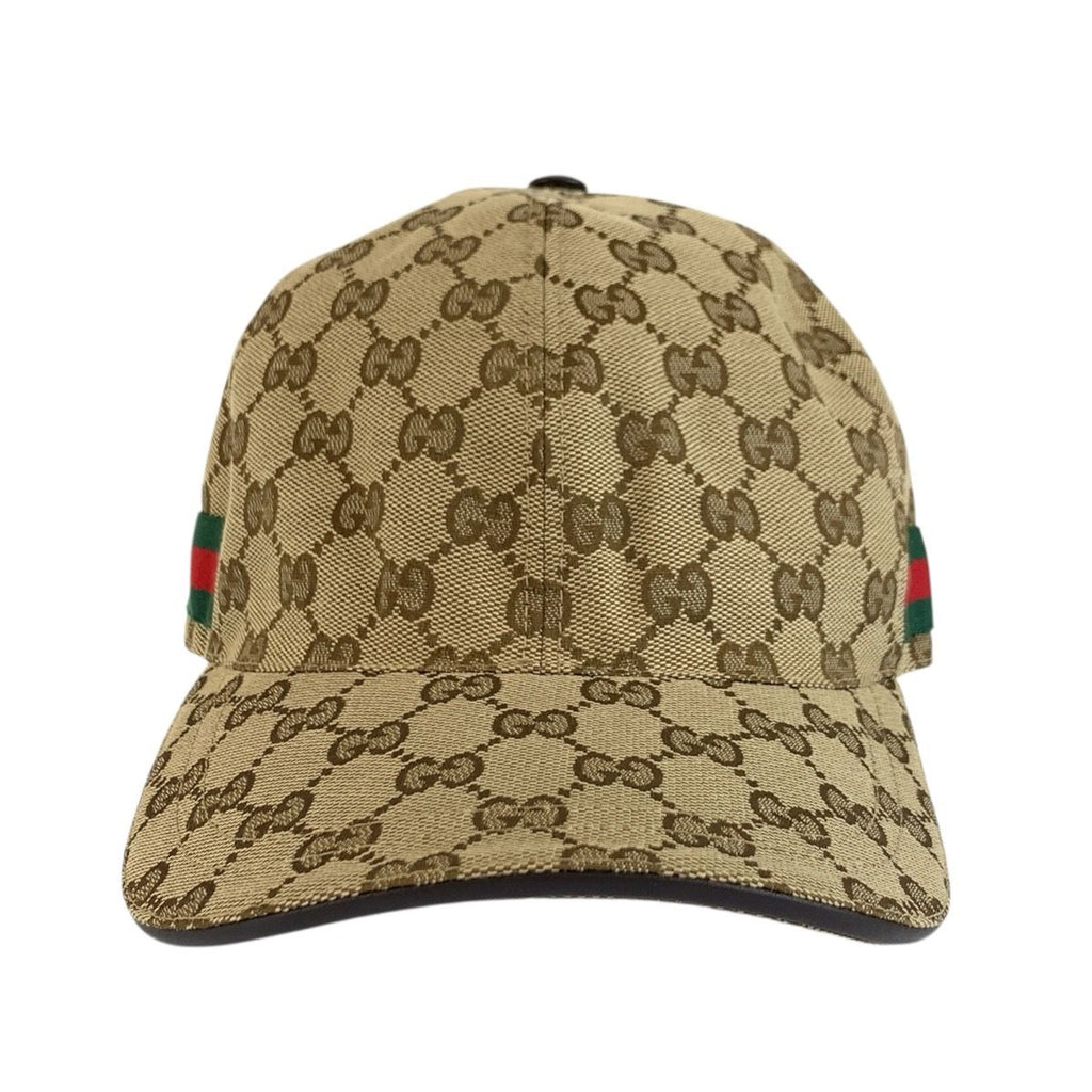Gucci Sherry Line GG Canvas Cap Baseball Cap Beige Hat — view 2