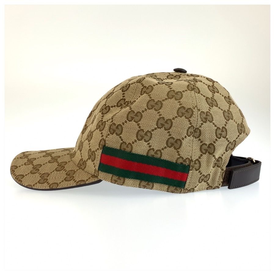 Gucci Sherry Line GG Canvas Cap Baseball Cap Beige Hat — view 4