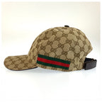 Gucci Sherry Line GG Canvas Cap Baseball Cap Beige Hat — view 4