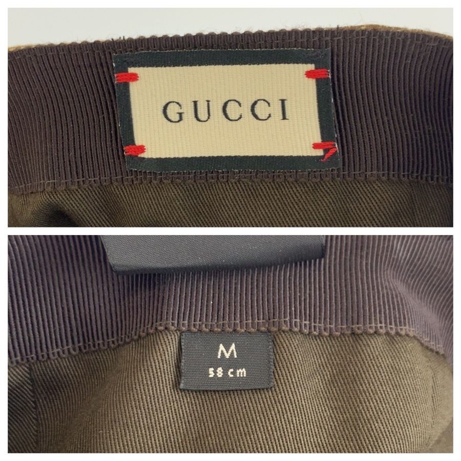 Gucci Sherry Line GG Canvas Cap Baseball Cap Beige Hat — view 7