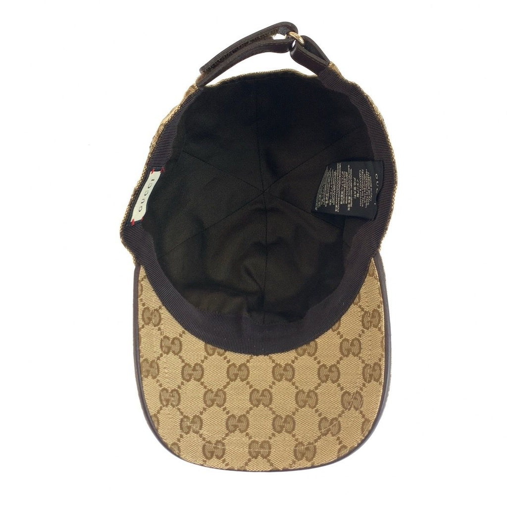 Gucci Sherry Line GG Canvas Cap Baseball Cap Beige Hat — view 6