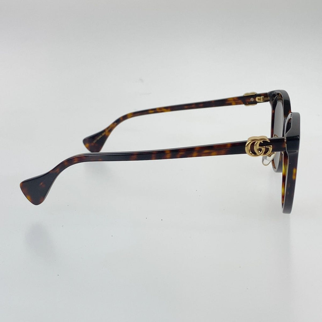 Gucci GG Marmont Sunglasses Brown Gold Acetate Eyewear — view 4