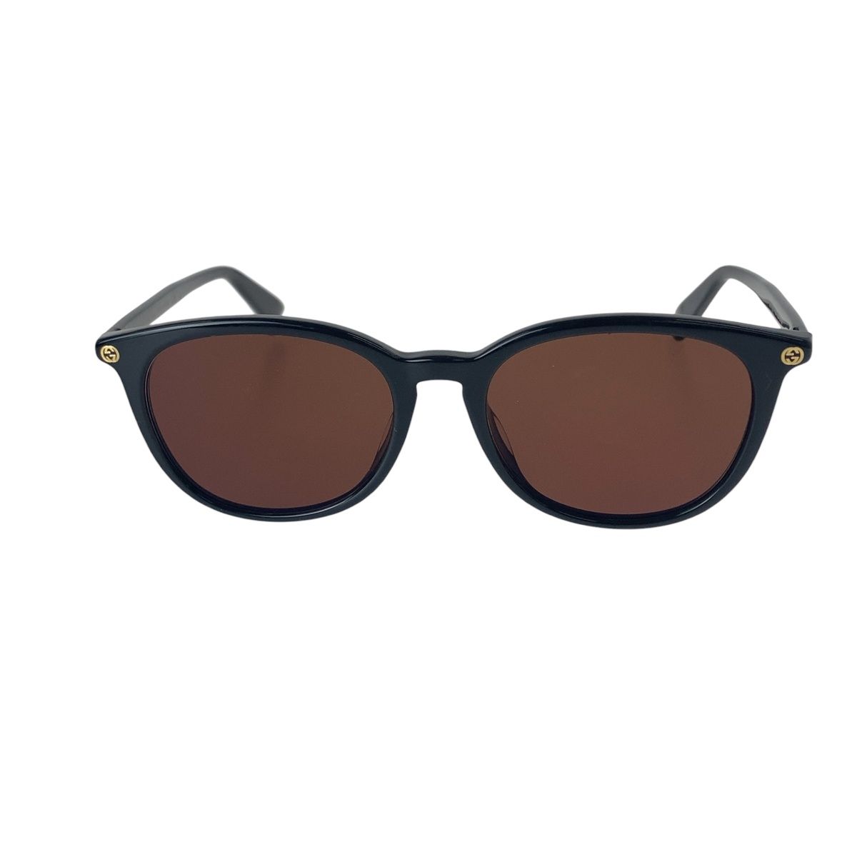 Gucci Interlocking G Sunglasses Black Gold Acetate Eyewear — view 2