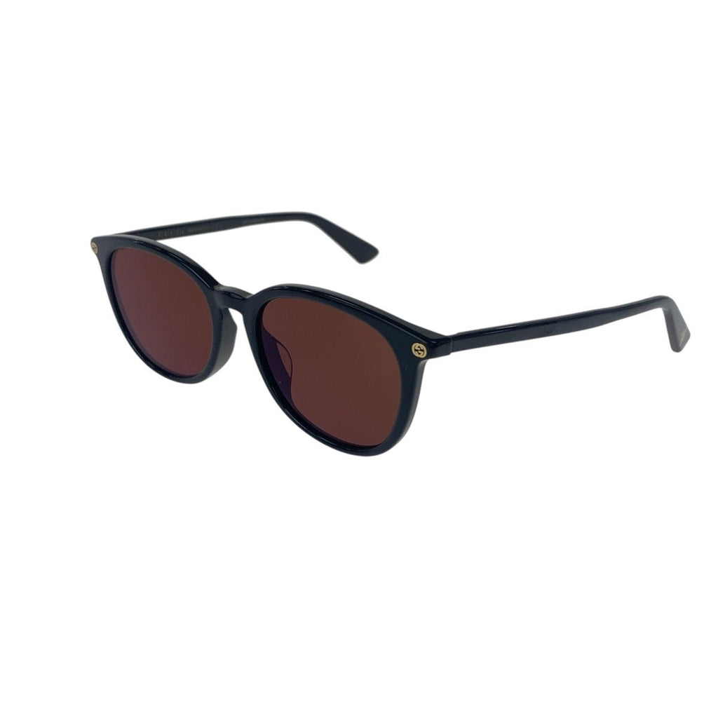 Gucci Interlocking G Sunglasses Black Gold Acetate Eyewear