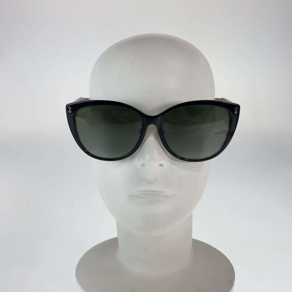 Gucci Sunglasses Black Brown White Acetate Eyewear — view 7