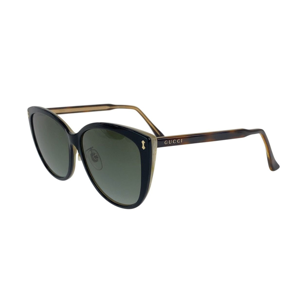 Gucci Sunglasses Black Brown White Acetate Eyewear