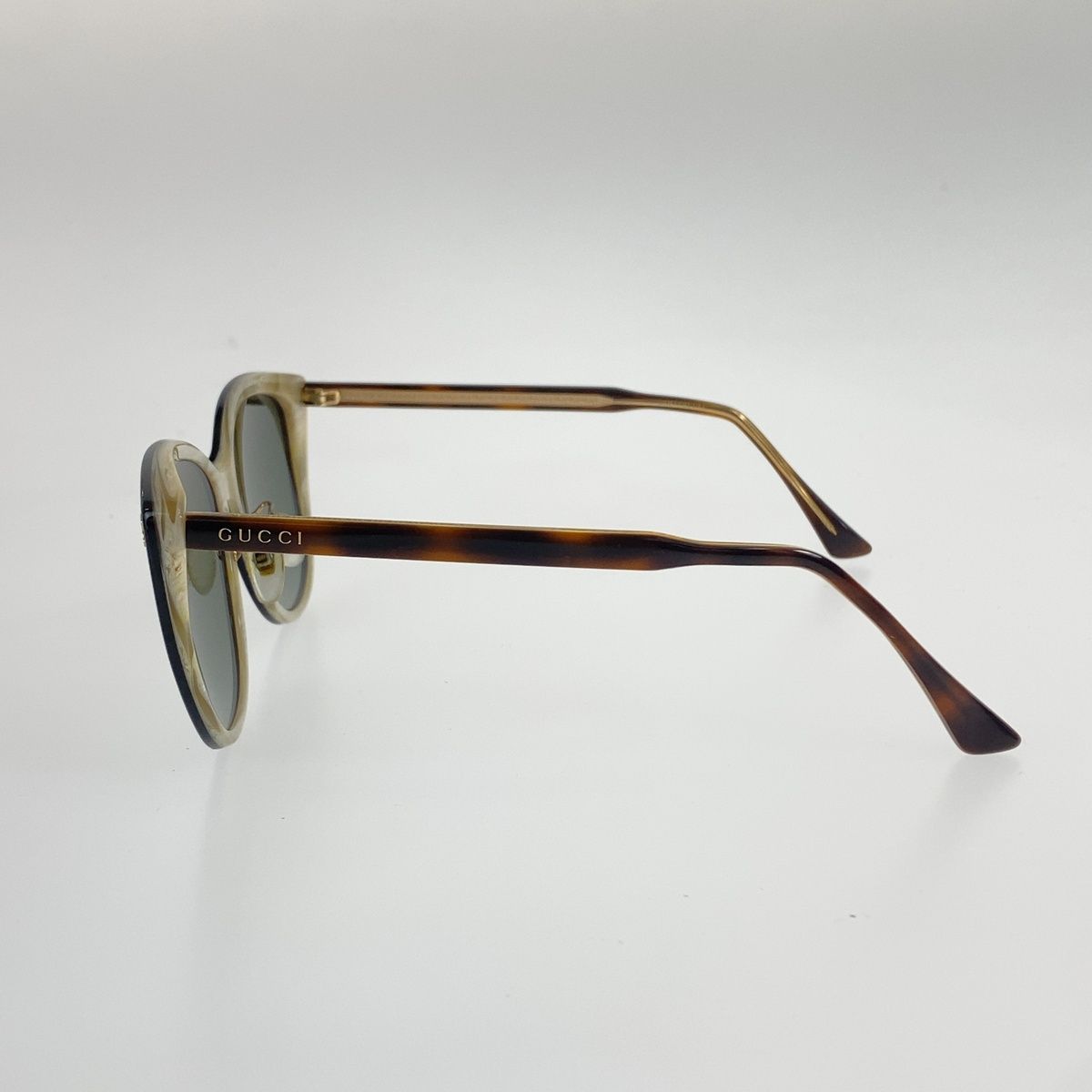 Gucci Sunglasses Black Brown White Acetate Eyewear — view 5