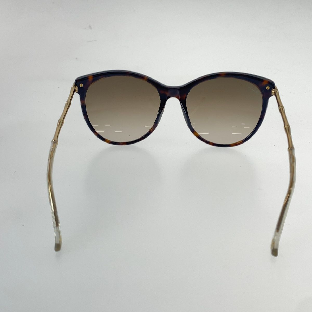 Gucci Bamboo Interlocking G GG Sunglasses Brown Gold Eyewear — view 3