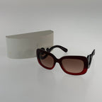 Prada Gradient Sunglasses Red Acetate Eyewear — view 8