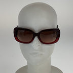 Prada Gradient Sunglasses Red Acetate Eyewear — view 7