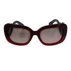 Prada Gradient Sunglasses Red Acetate Eyewear — view 2