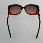 Prada Gradient Sunglasses Red Acetate Eyewear — view 3