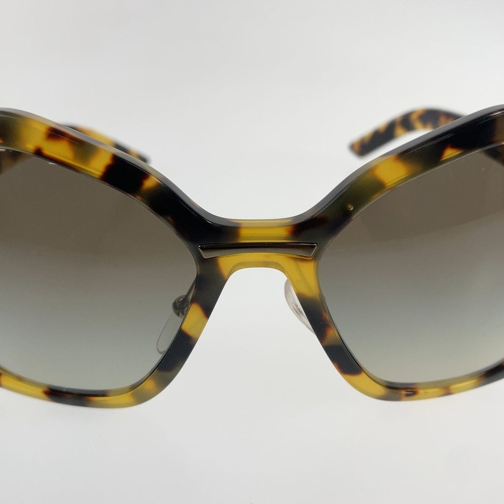 Prada Marble Pattern Sunglasses Brown Yellow Acetate Eyewear — view 5