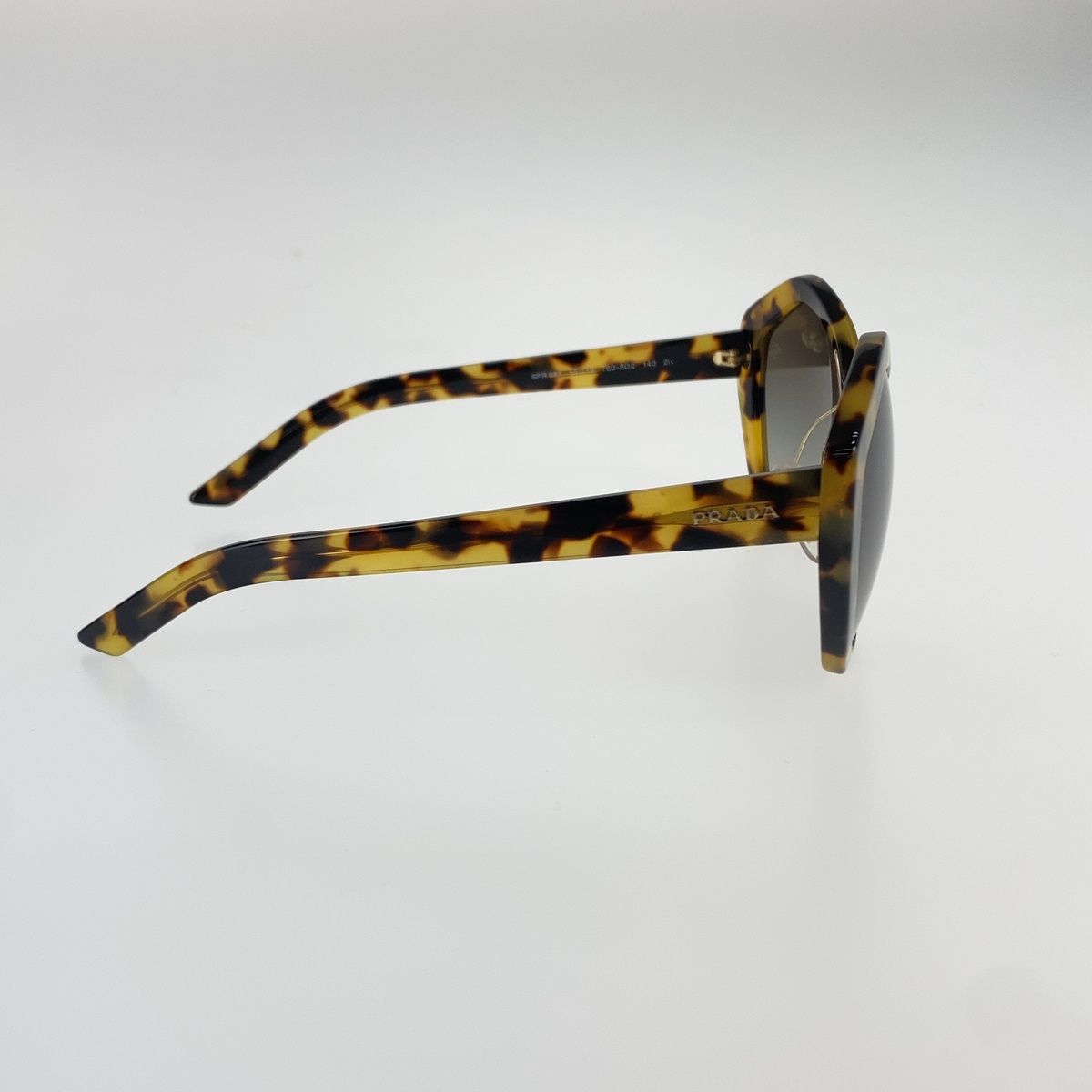 Prada Marble Pattern Sunglasses Brown Yellow Acetate Eyewear — view 7